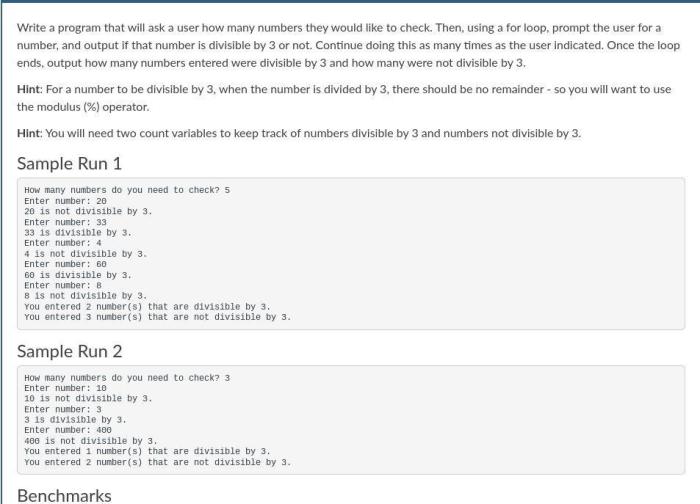 Assignment 4: divisible by three