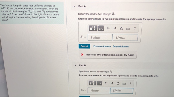 Specify the electric field strength e1