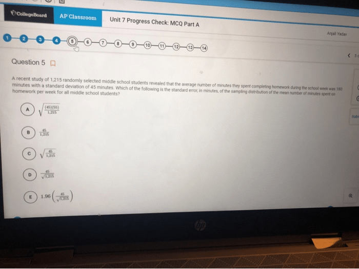 Ap physics unit 1 progress check mcq answers